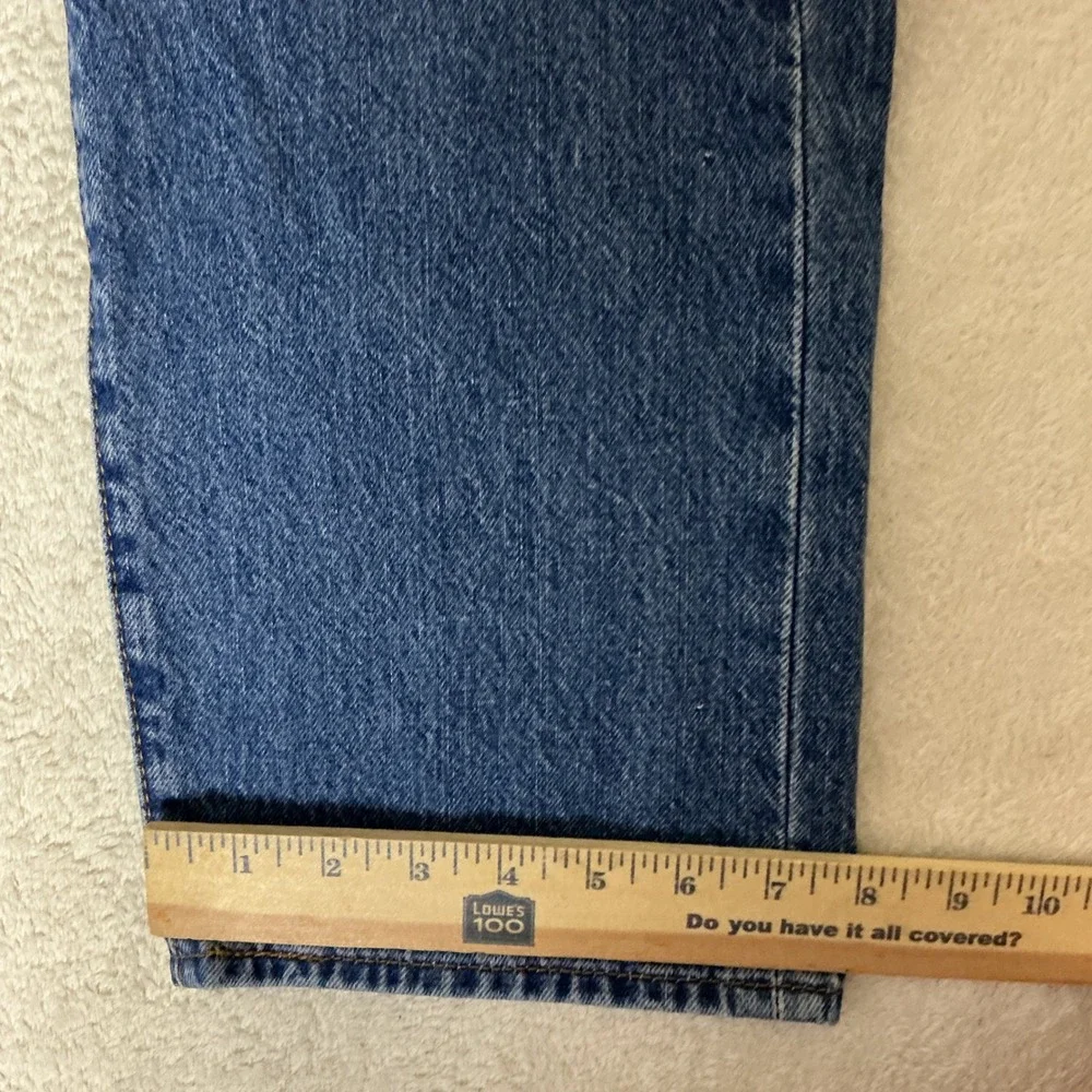 Levis 501 Original Fit Jeans Mens W32 L30 (L29.5) Blue Straight Leg Button Fly